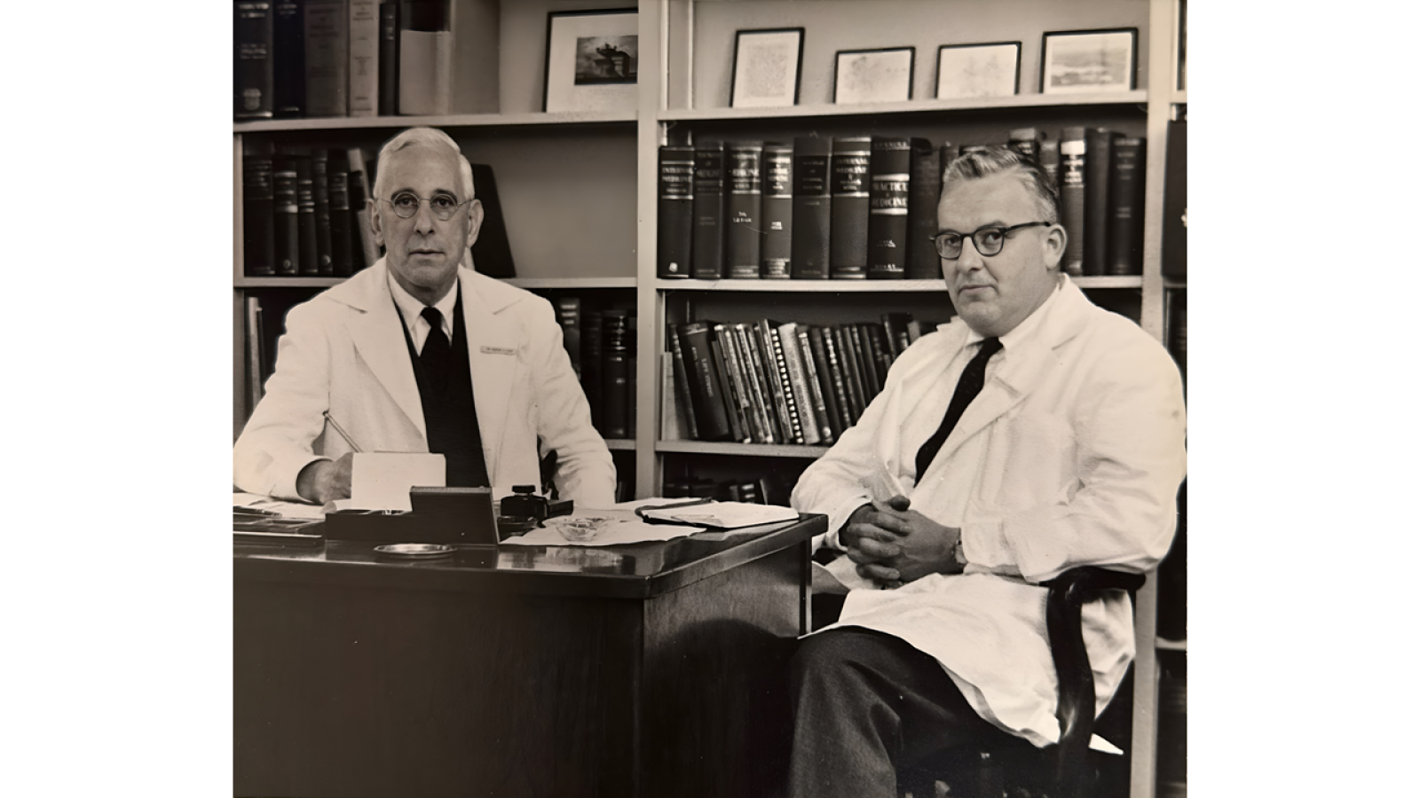 Dr. Robert F. Loeb (Left) and Dr. Charles Ragan (Right)