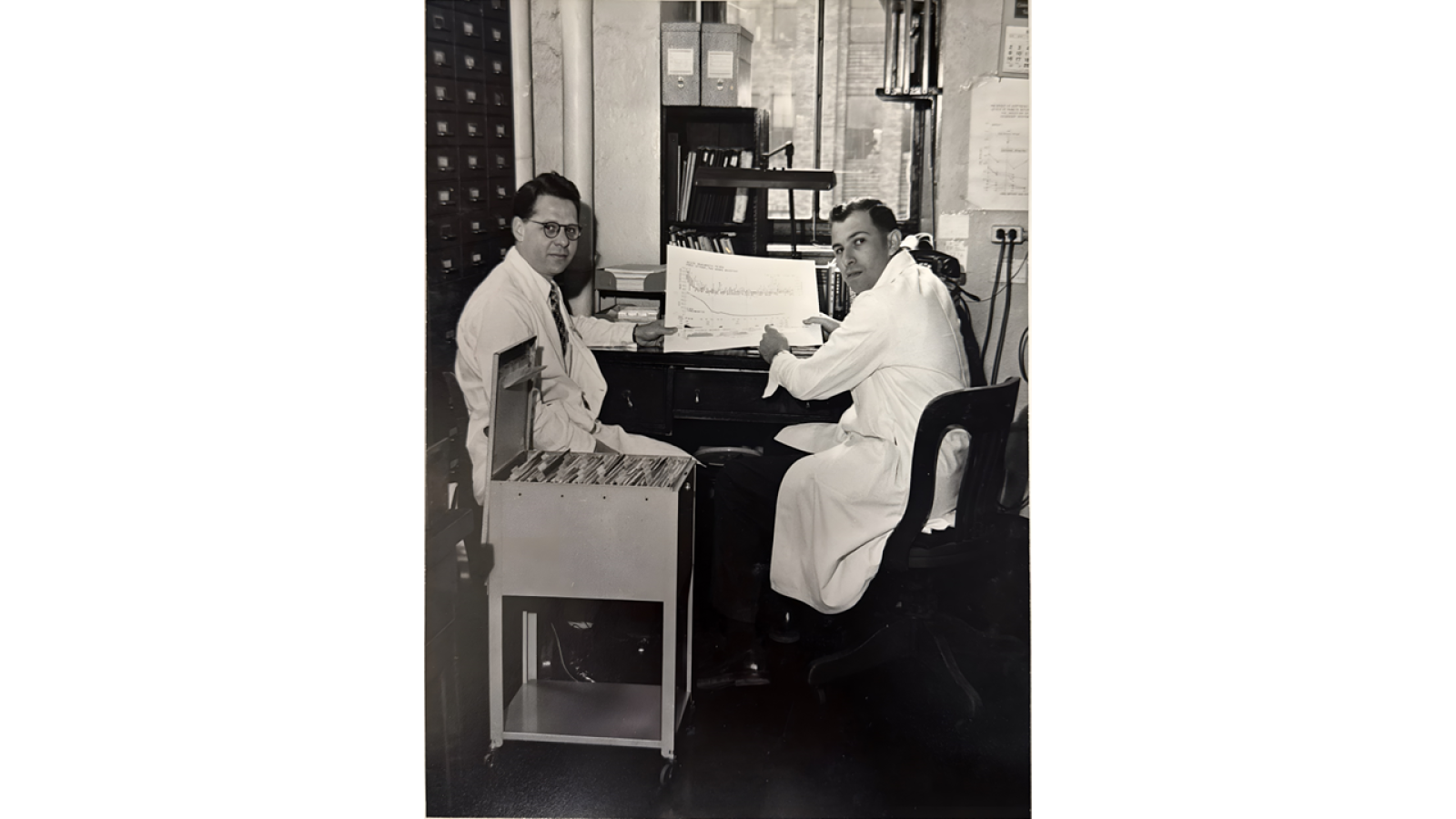 Dr. Charles W. Frank (Left) & Dr. Edward E. Fischel (Right)