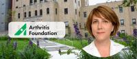 Arthritis Foundation logo with headshot of Dr. Lisa Imundo to the right